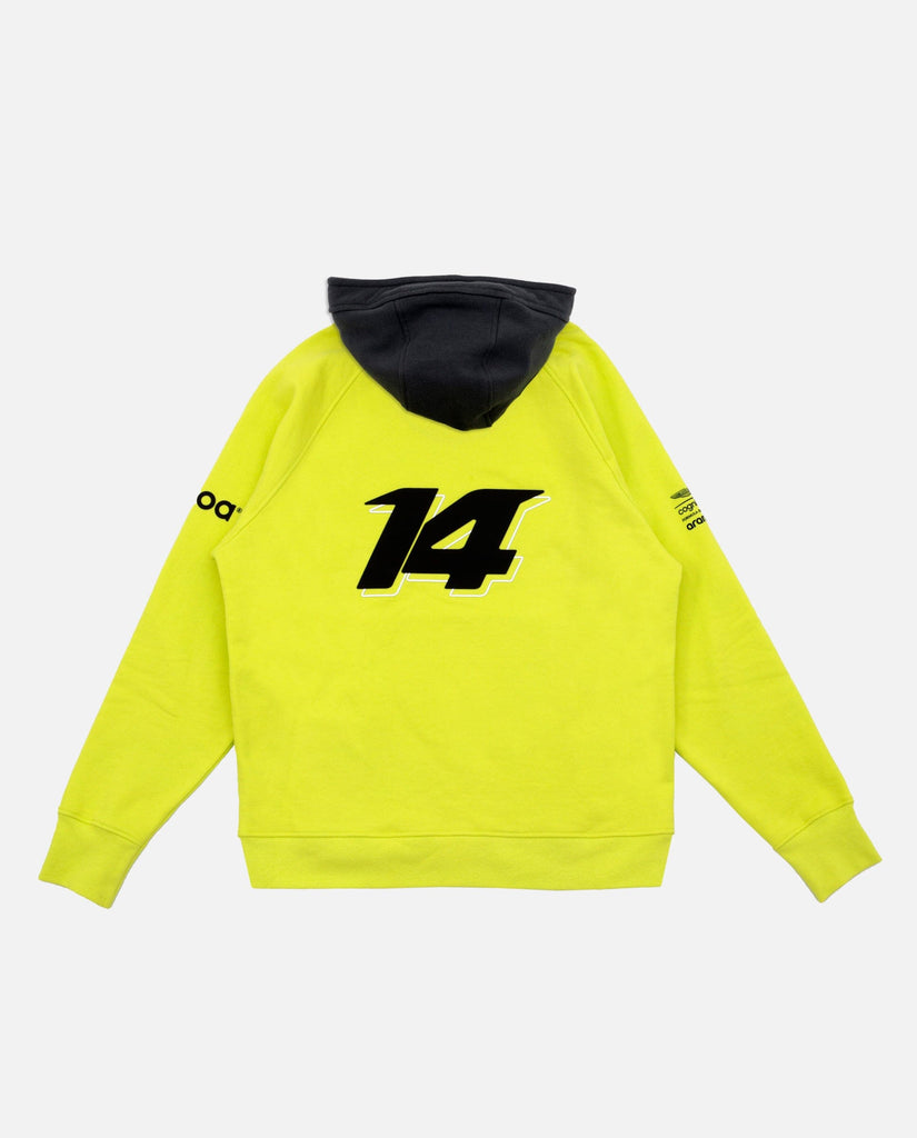 Aston Martin Cognizant F1 Kimoa Fernando Alonso Men's Lifestyle Hoodie- Lime Hoodies Aston Martin F1 