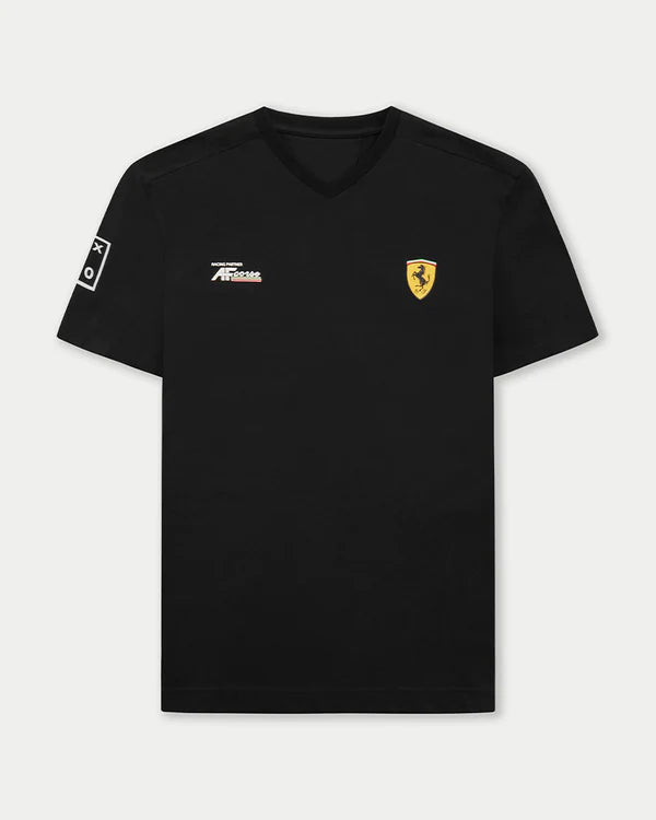 Scuderia Ferrari Hypercar Le Mans WEC Men's Track Under T-Shirt - White/Black T-shirts Scuderia Ferrari Lemans XS Black 