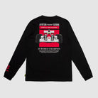 Ayrton Senna F1 3X World Champion Long Sleeve T-Shirt - Black T-shirts Ayrton Senna 
