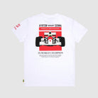 Ayrton Senna F1 3X World Champion T-Shirt - White T-shirts Ayrton Senna 