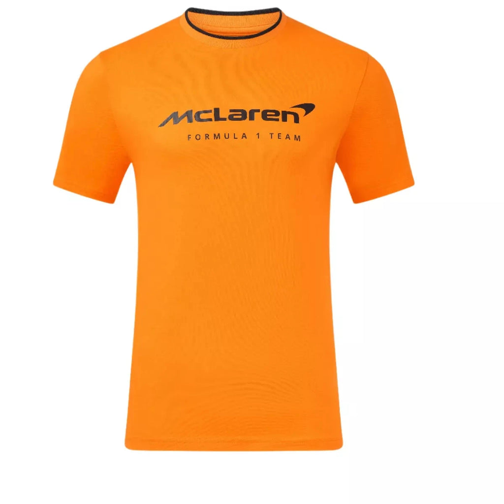 McLaren F1 Women's Core Essentials Logo T-Shirt - Deep Lichen Green/White/Orange/Black/Pink T-shirts McLaren-Castore XXS Orange 