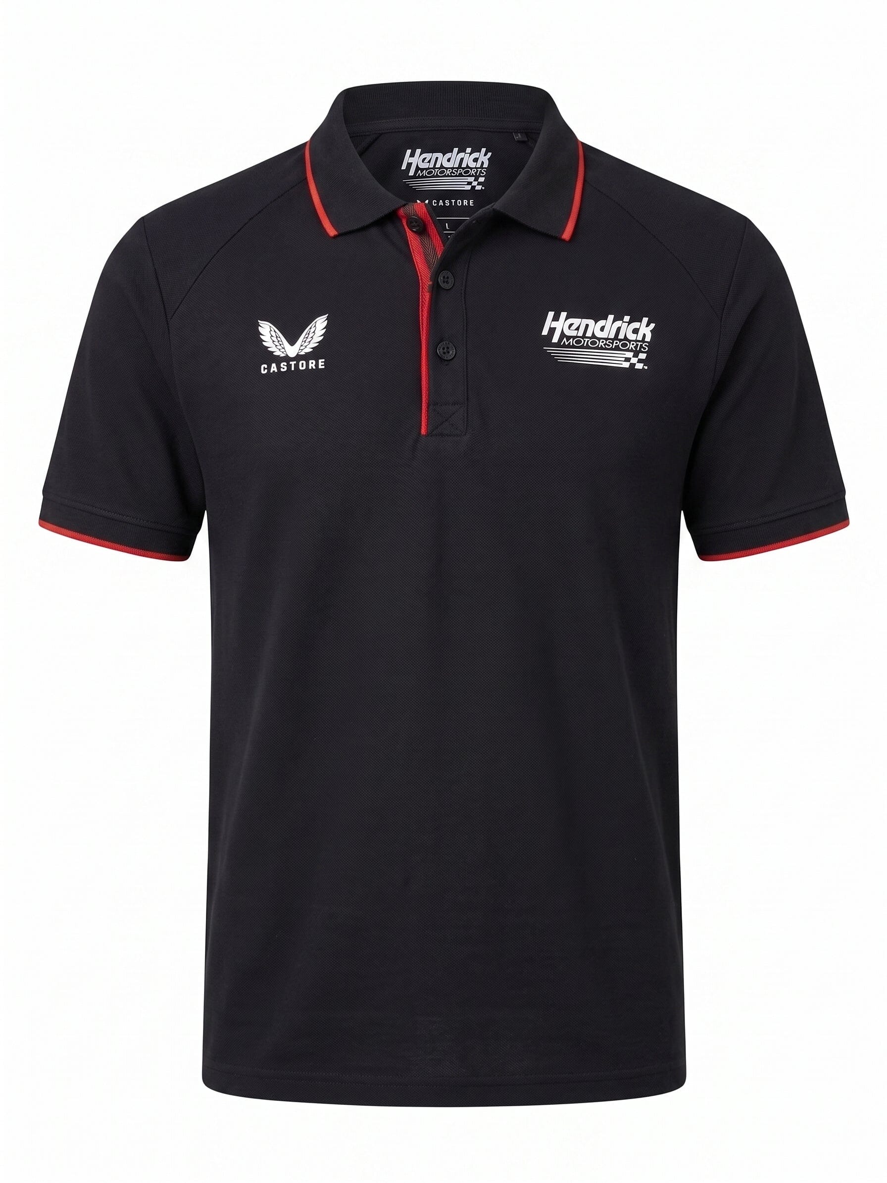 Nascar Hendrick Motorsport Team Dual Brand Polo Shirt - Anthracite Polos Hendrick Motorsport 