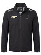 Nascar Spire Motorsport Men's Team Rain Jacket - Caviar Black Jackets Spire Motorsports 