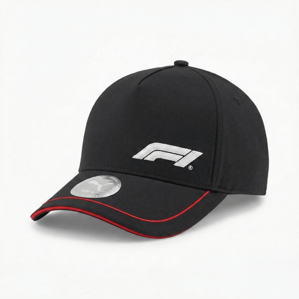 Formula 1 Tech Collection F1 Logo Baseball Hat- Black/Red/White Hats Formula 1 Black 