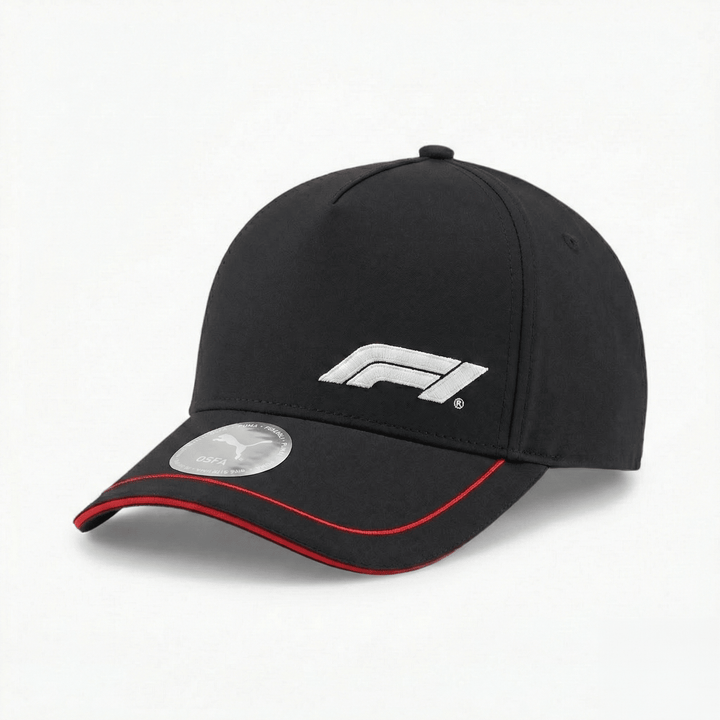 Formula 1 Tech Collection F1 Logo Baseball Hat- Black/Red/White Hats Formula 1 Black 