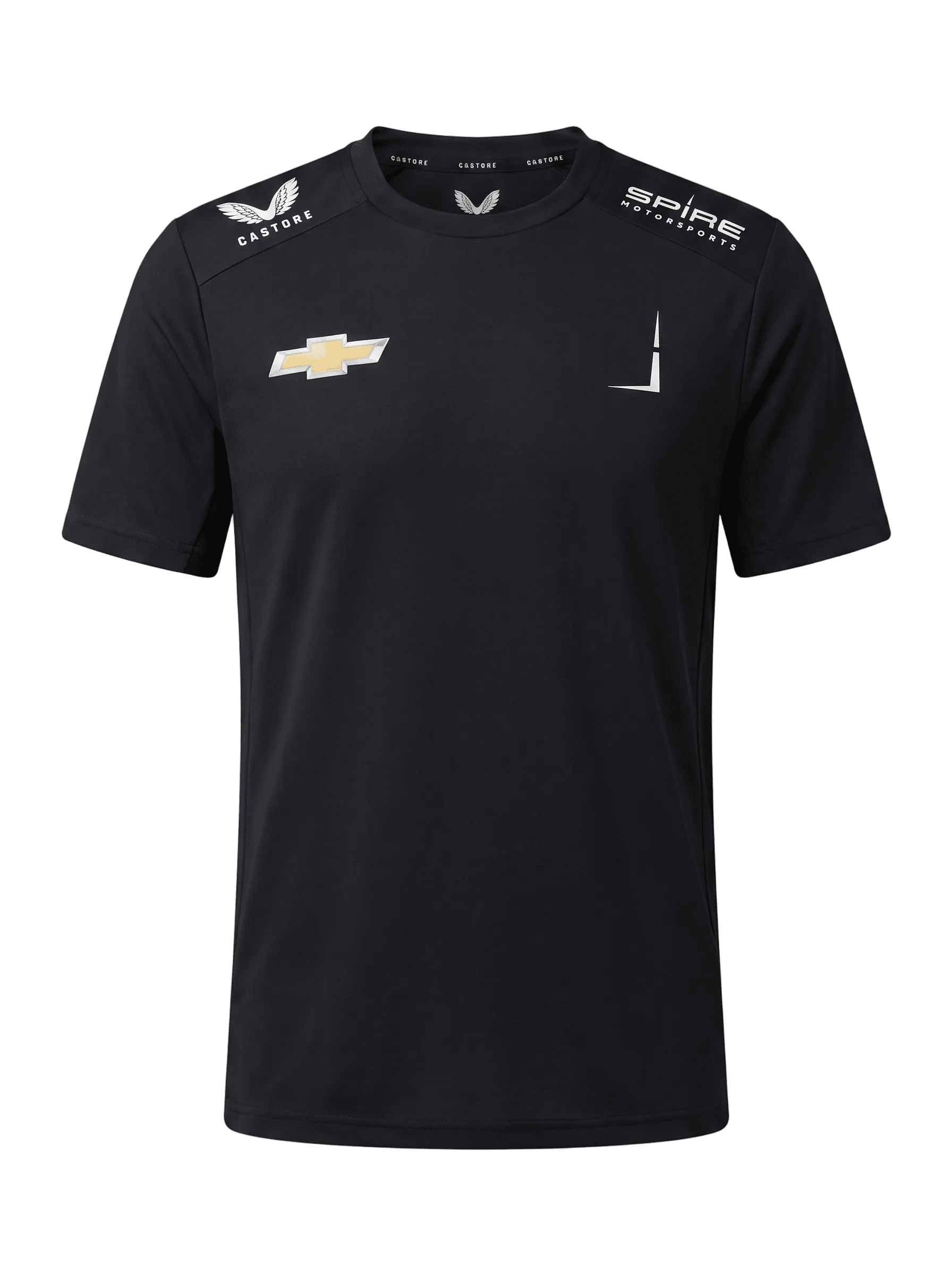 Nascar Spire Motorsport Men's Team Performance T-Shirt - Caviar Black T-shirts Spire Motorsports 