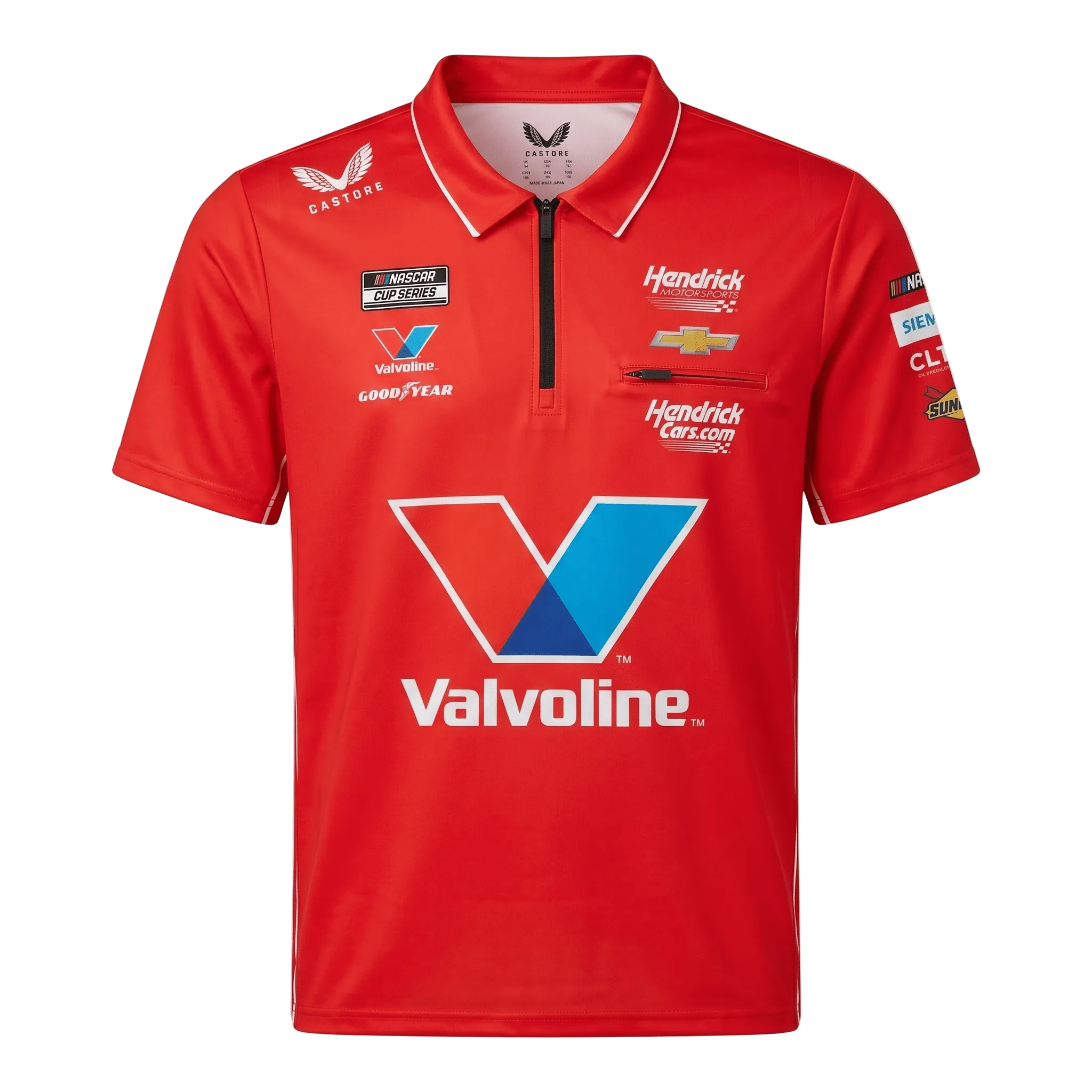 Nascar Hendrick Motorsport Valvoline Red Sub Polo Shirt - Multi Polos Hendrick Motorsport 