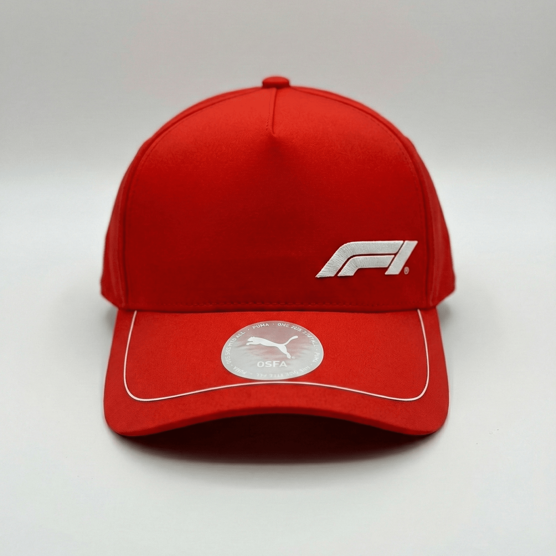 Formula 1 Tech Collection F1 Kids Large Logo Baseball Hat- Black/Red Hats Formula 1 Red 