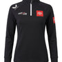 Joe Gibbs Racing Women's 1/4 Zip Midlayer - Caviar Black Sweatshirt Joe Gibbs Racing 