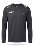 Nascar Spire Motorsport Men's Team Long Sleeve Performance T-Shirt - Caviar Black T-shirts Spire Motorsports 