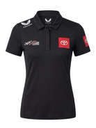 Joe Gibbs Racing Women's Executive Polo Shirt - Caviar Black Polos Joe Gibbs Racing 