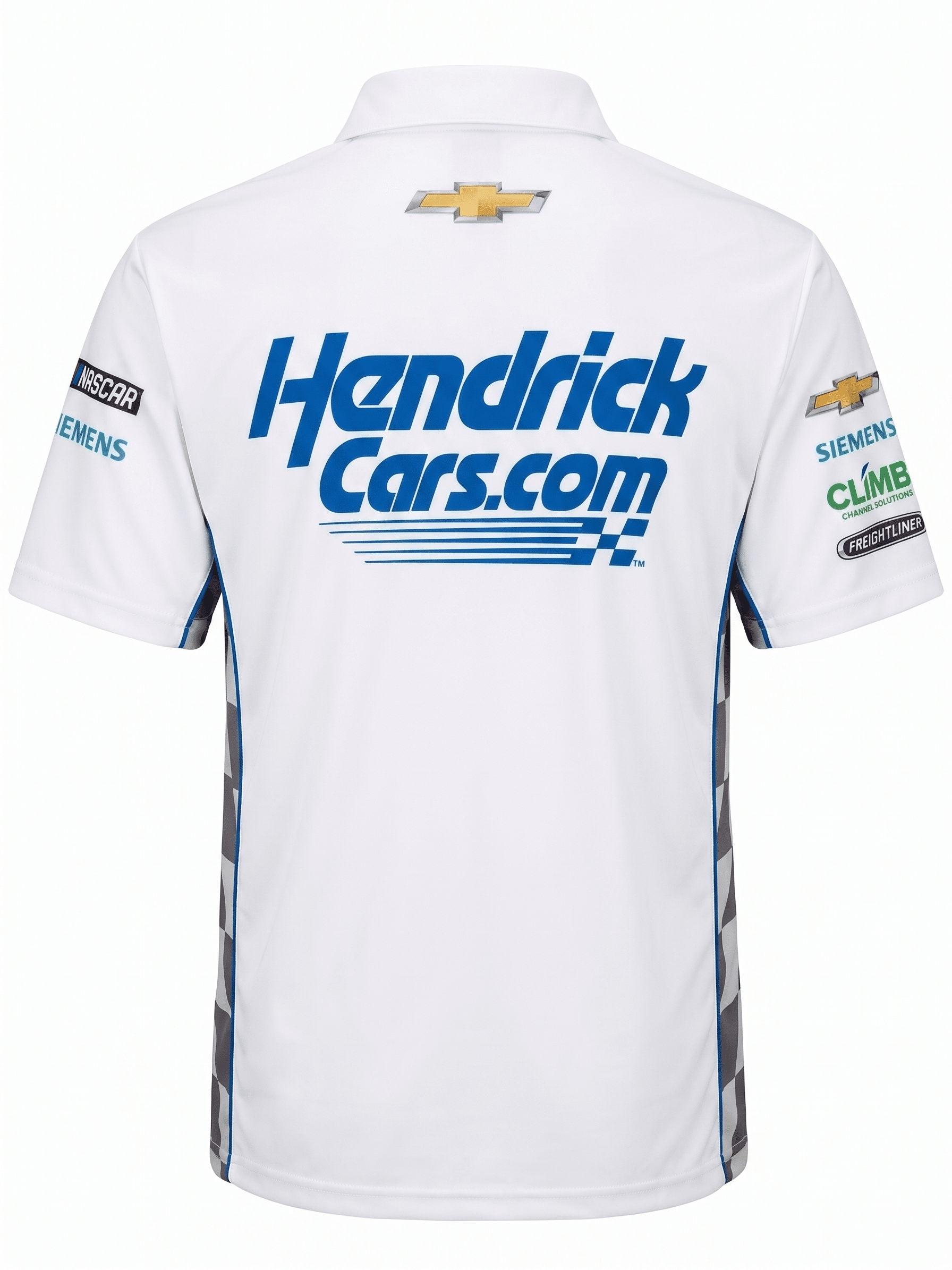 Nascar Hendrick Motorsport Kyle Larson Team Kit Polo Shirt - Brilliant White Polos Hendrick Motorsport 