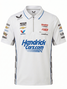 Nascar Hendrick Motorsport Kyle Larson Team Kit Polo Shirt - Brilliant White Polos Hendrick Motorsport 