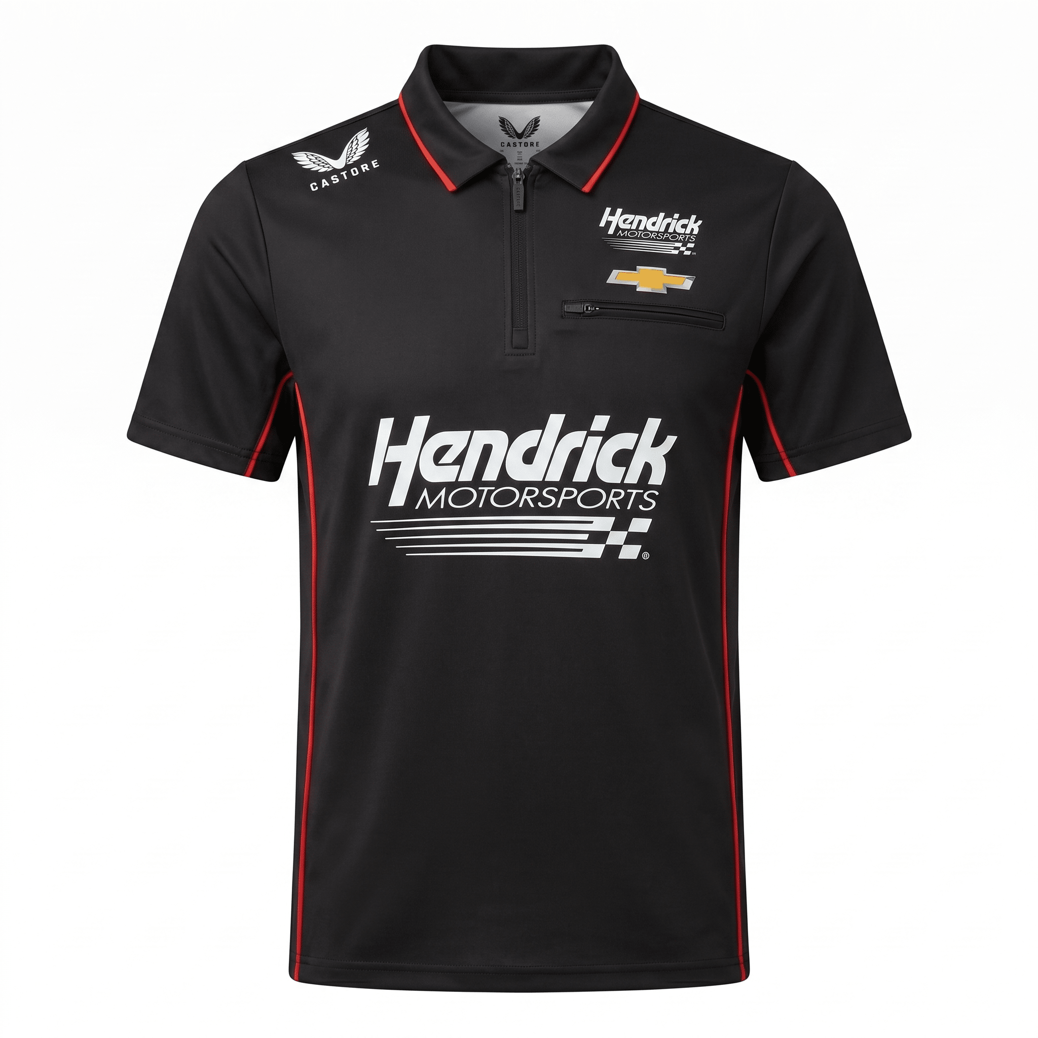NASCAR Hendrick Motorsport Polo Shirt - Black Polos Hendrick Motorsport 