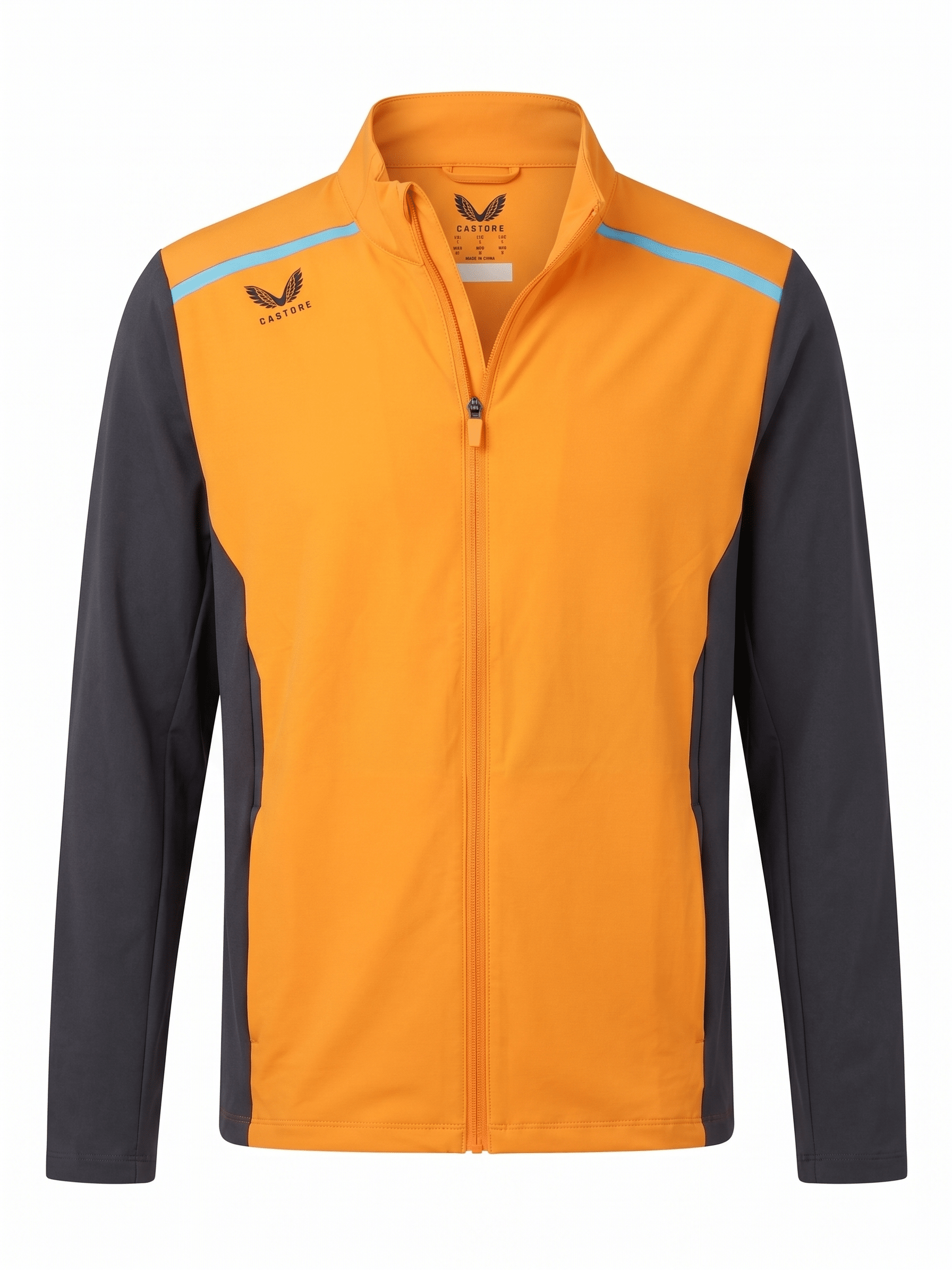 Castore Men's Full Zip Midlayer Jacket- Phantom/Autumn Glory Jackets Castore Mainline 
