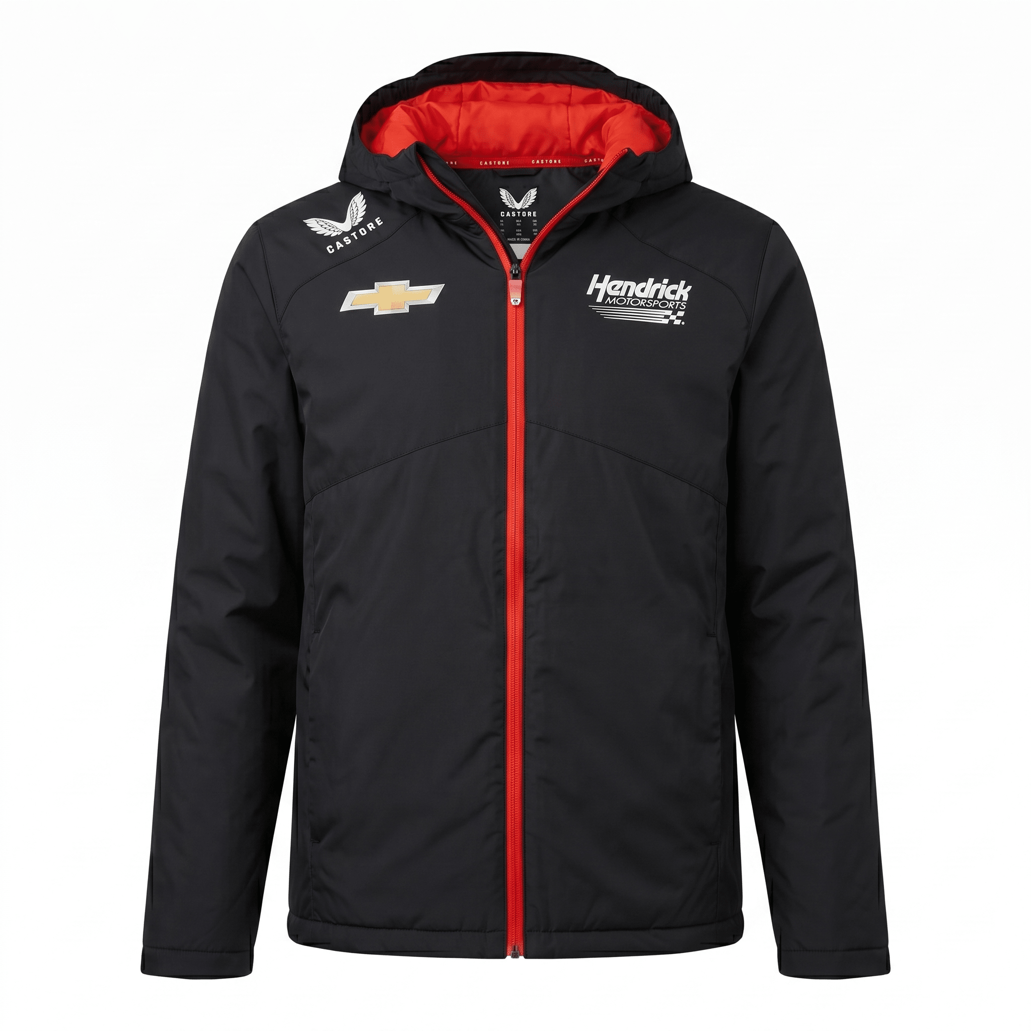 Nascar Hendrick Motorsport Team Bench Jacket - Caviar Black Jackets Hendrick Motorsport 