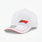 Formula 1 Tech Collection F1 Logo Baseball Hat- Black/Red/White Hats Formula 1 White 