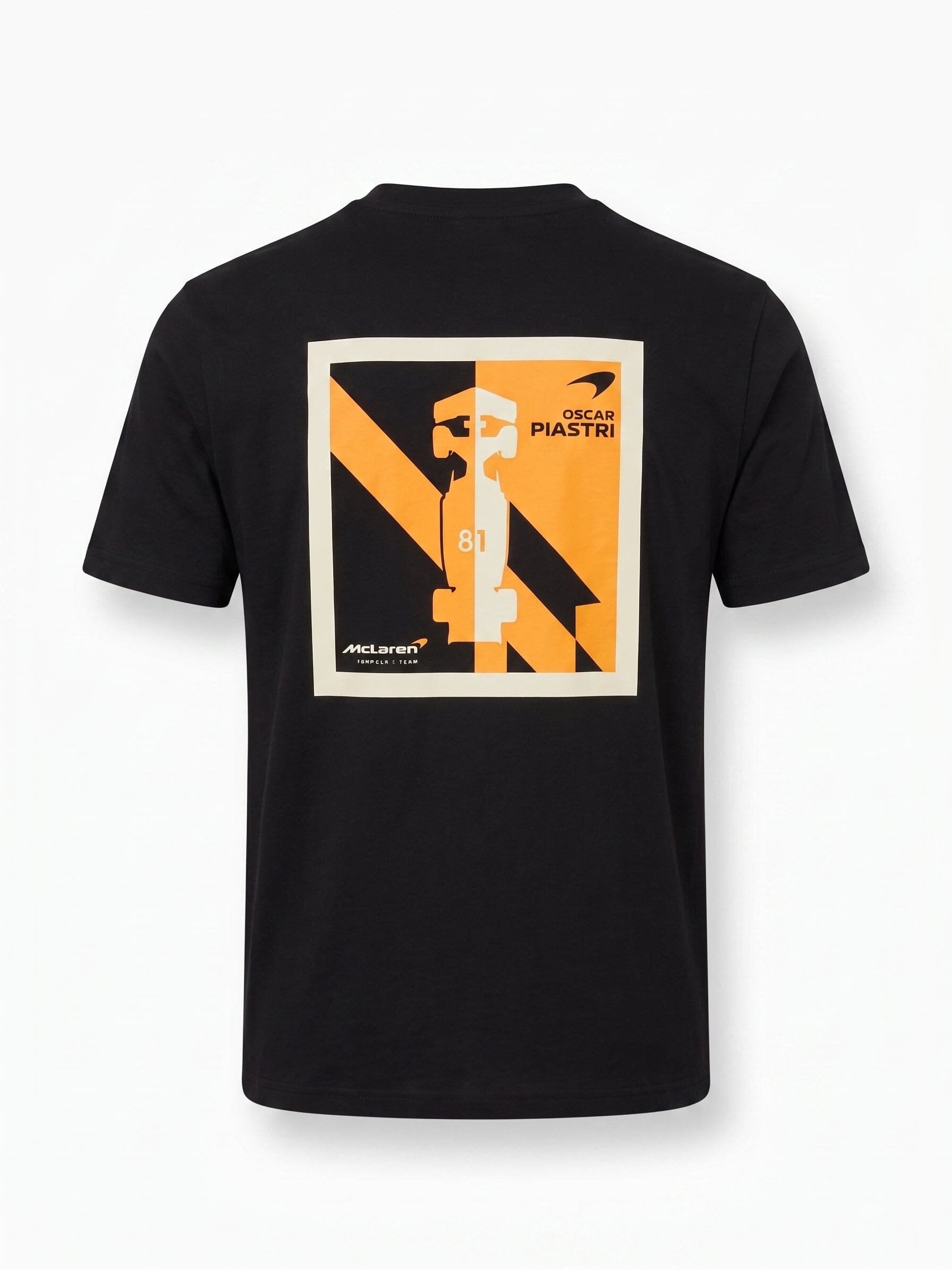 McLaren F1 Oscar Piastri Stamp T-Shirt - Caviar Black T-shirts McLaren-Castore 
