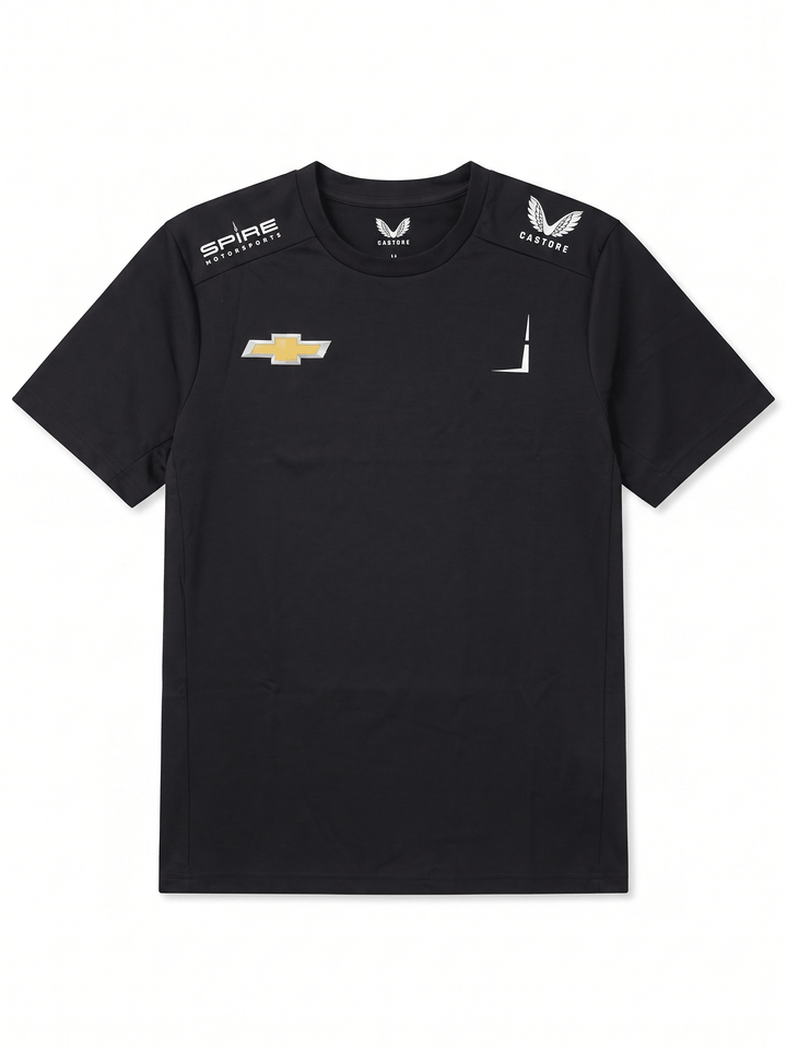 Nascar Spire Motorsport Men's Team T-Shirt - Caviar Black T-shirts Spire Motorsports 