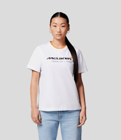 McLaren F1 Women's Core Essentials T-Shirt - White T-shirts McLaren-Castore 