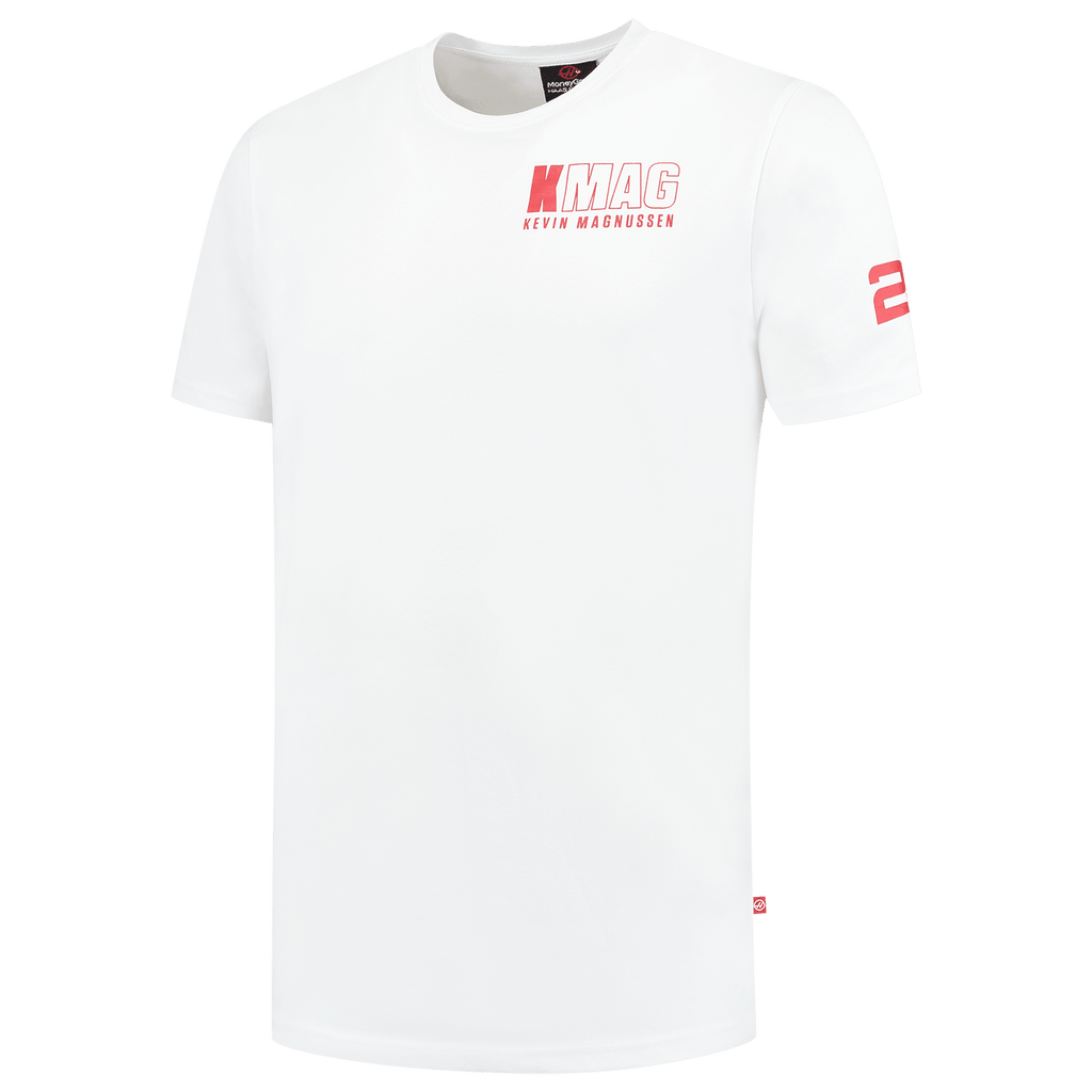 Haas Racing F1 Kevin Magnussen "KMAG" T-Shirt - White T-shirts Haas F1 Racing Team 
