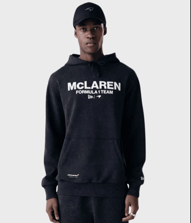 McLaren F1 x New Era Washed Logo Hoodie - Black Hoodies McLaren-Castore 