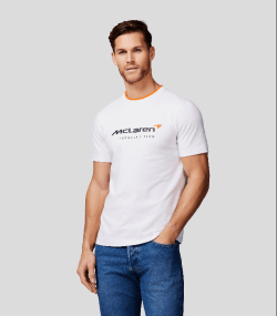 McLaren F1 Men's Core Essentials T-Shirt - White T-shirts McLaren-Castore 