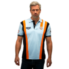 GrandPrix Originals Men's Gulf Racing Team Polo - Gulf Blue Polos GrandPrix Originals USA 