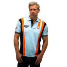 GrandPrix Originals Men's Gulf Racing Team Polo - Gulf Blue Polos GrandPrix Originals USA 