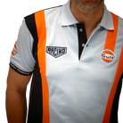 GrandPrix Originals Men's Gulf Racing Team Polo - Gulf Blue Polos GrandPrix Originals USA 