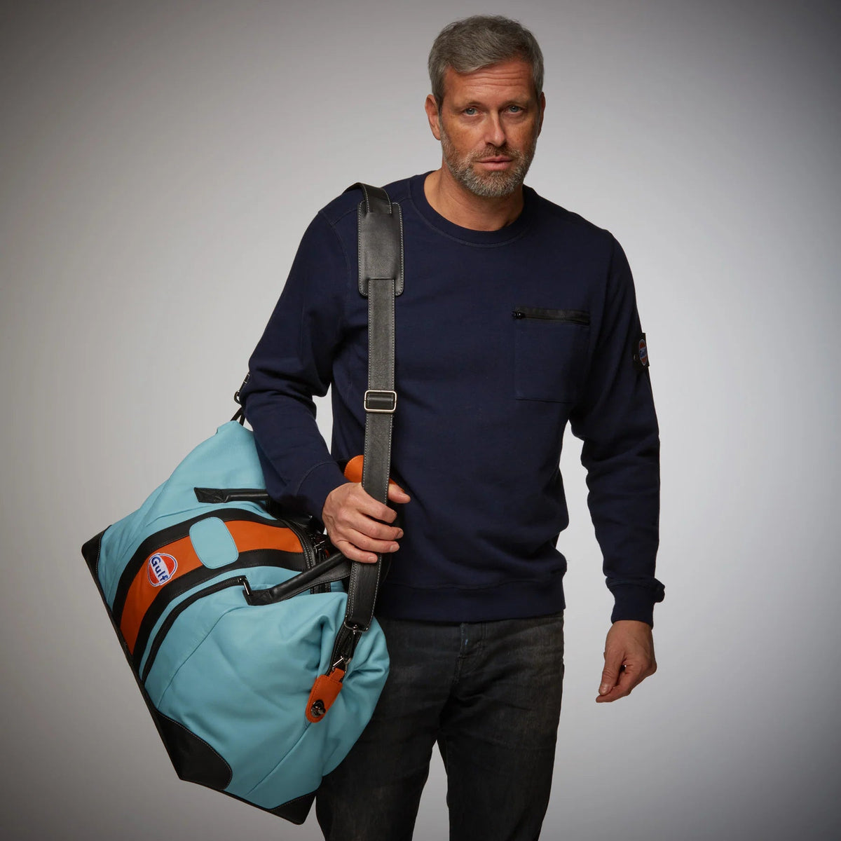 GrandPrix Originals Gulf Leather Large Duffel Bag – CMC Motorsports®