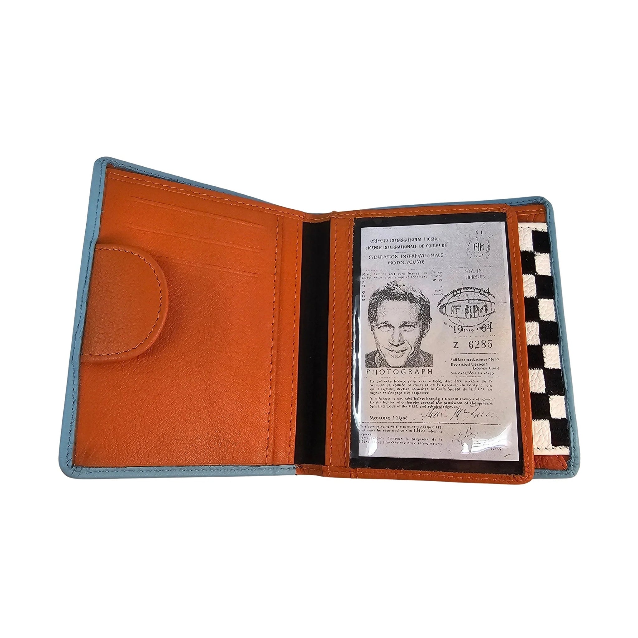 GrandPrix Originals Gulf Bi-Fold Wallet - Blue – CMC Motorsports®