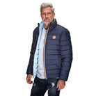 GrandPrix Originals Men's Gulf Reversible Puffer Jacket- Gulf Blue/Navy Jackets GrandPrix Originals USA 