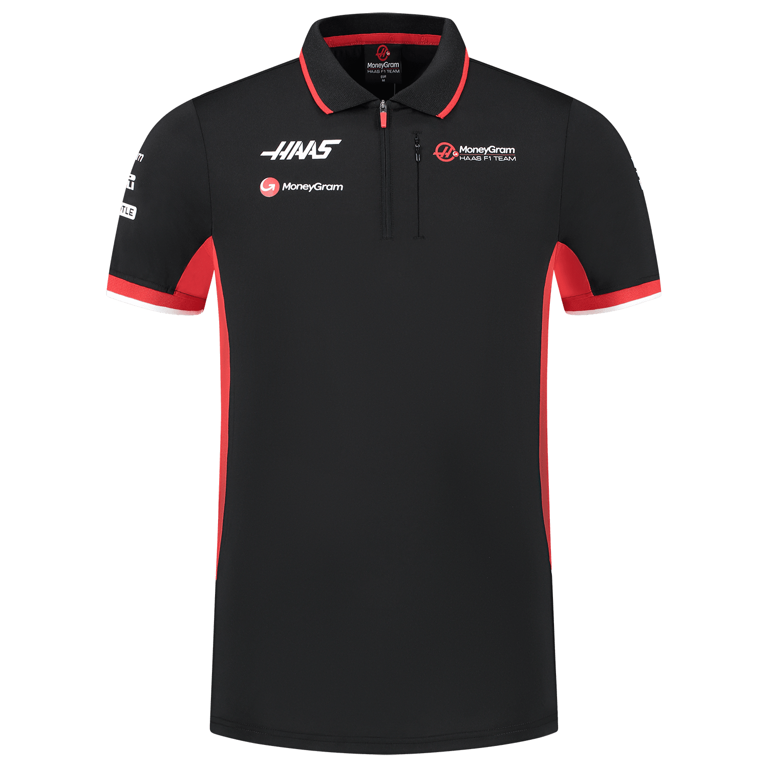 Haas Racing F1 Men's Team Fitted Polo Shirt - Black – CMC Motorsports® Haas Racing F1 Men's Team Fitted Polo Shirt - Black – CMC Motorsports®