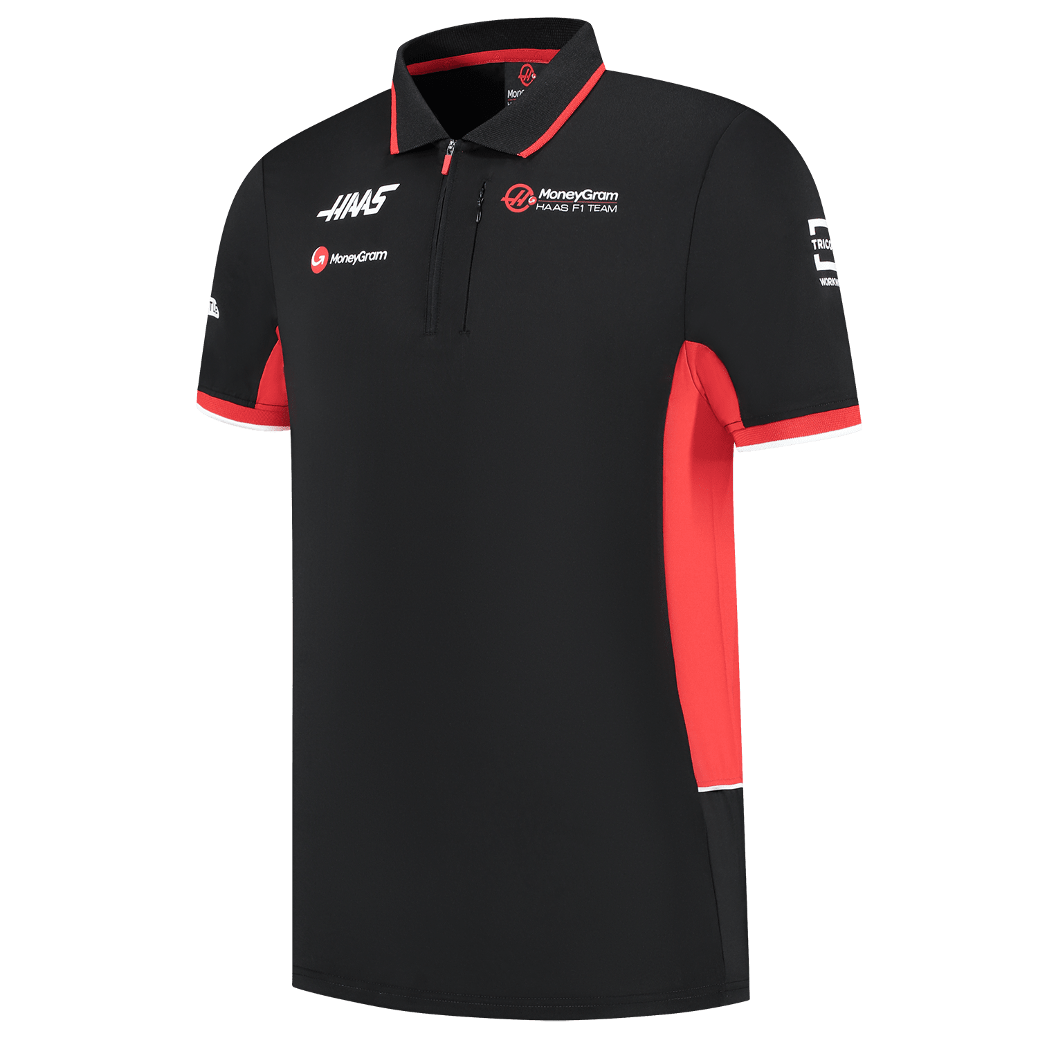 Haas Racing F1 Men's Team Fitted Polo Shirt - Black – CMC Motorsports®