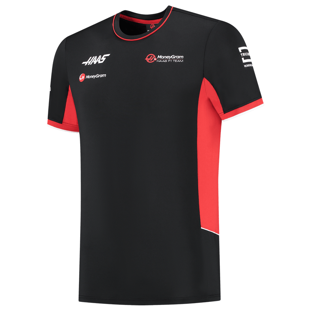 Haas Racing F1 2024 Team Fitted T-Shirt - Black T-shirts Haas F1 Racing Team 