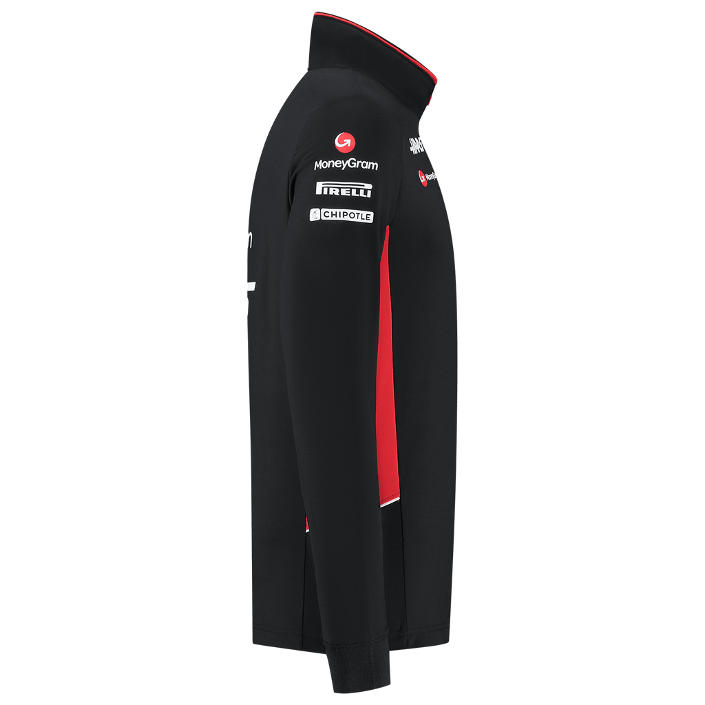 Haas Racing F1 2024 Team 1/4 Zip Fitted Sweater - Black Sweaters Haas F1 Racing Team 