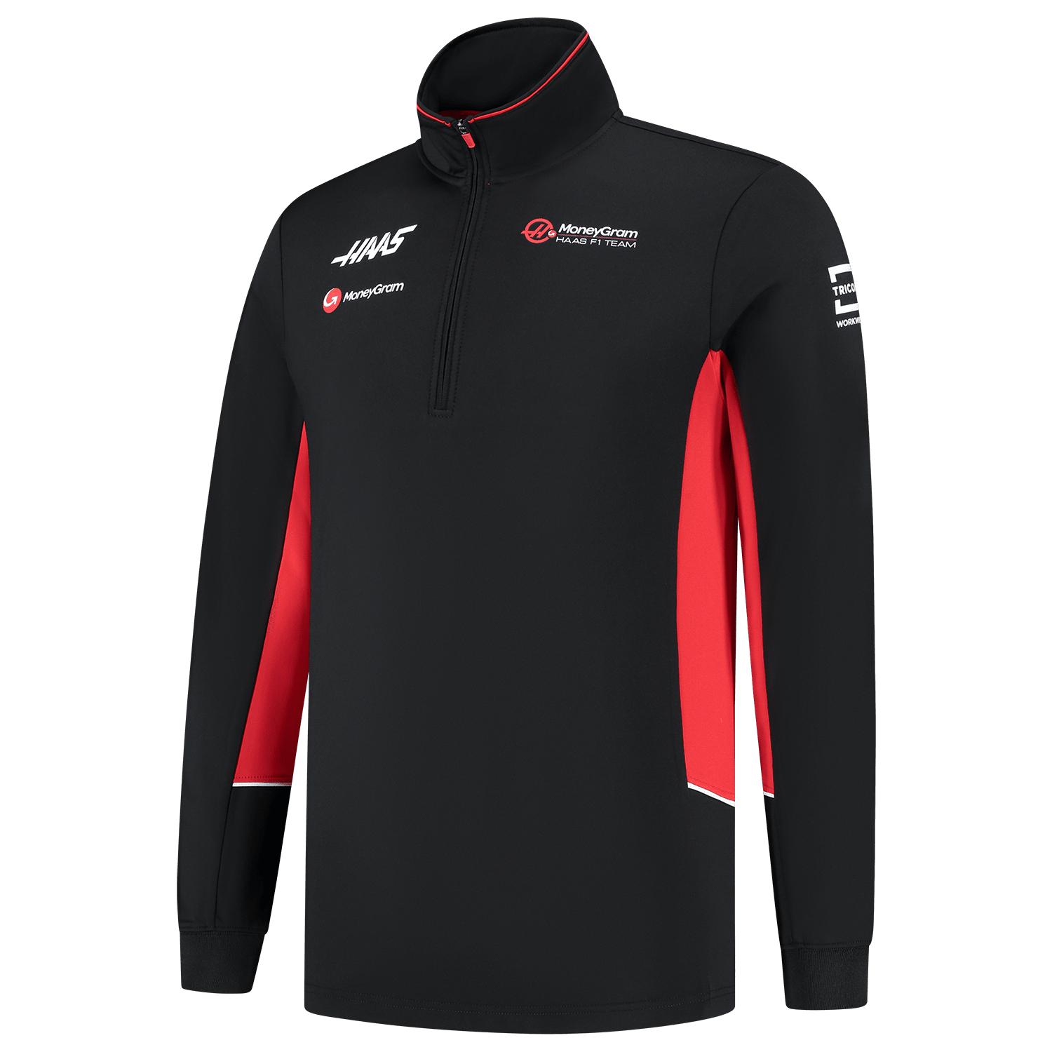 Haas Racing F1 Team 1/4 Zip Fitted Sweater - Black – CMC Motorsports®