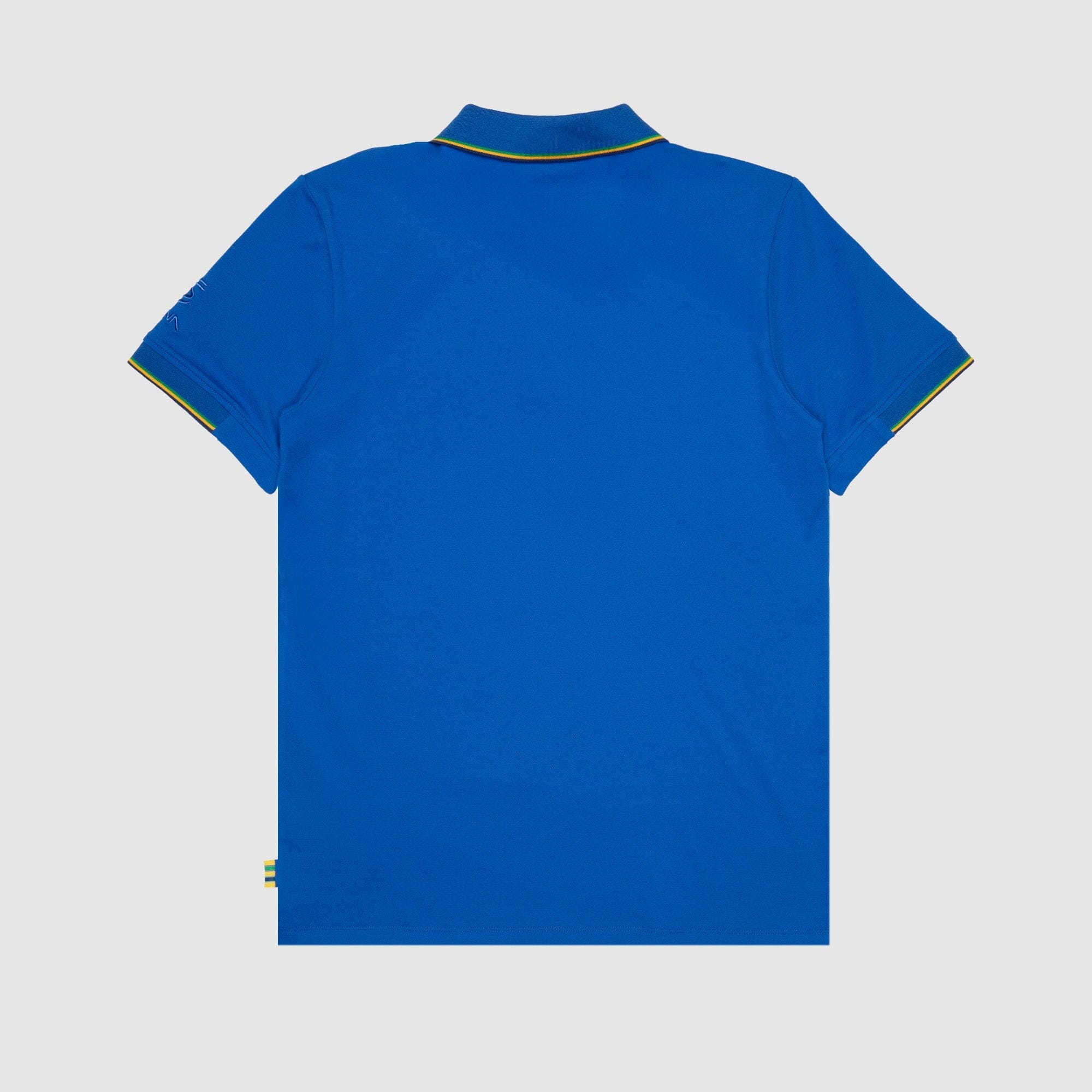 Ayrton Senna F1 Helmet Polo Shirt - Blue/White Polos Ayrton Senna 