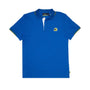 Ayrton Senna F1 Helmet Polo Shirt - Blue/White Polos Ayrton Senna XS Blue 