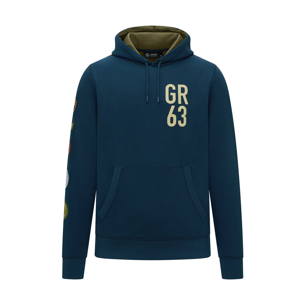 Mercedes Benz F1 Special Edition George Russell 2023 Vintage Hoodie-Blue Hoodies Mercedes AMG Petronas 