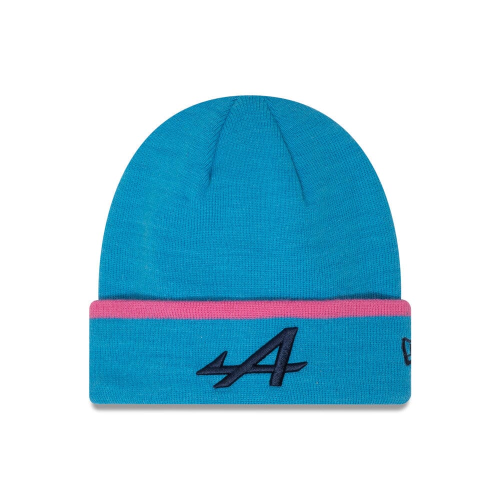 Alpine Racing F1 New Era Essentials Cuff Beanie - Blue/Black Hats Alpine Blue 