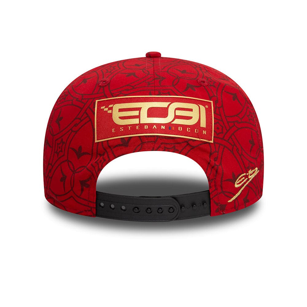 Alpine Racing F1 2024 New Era 9Fifty Special Edition Esteban Ocon China GP Team Hat - Red Hats Alpine 