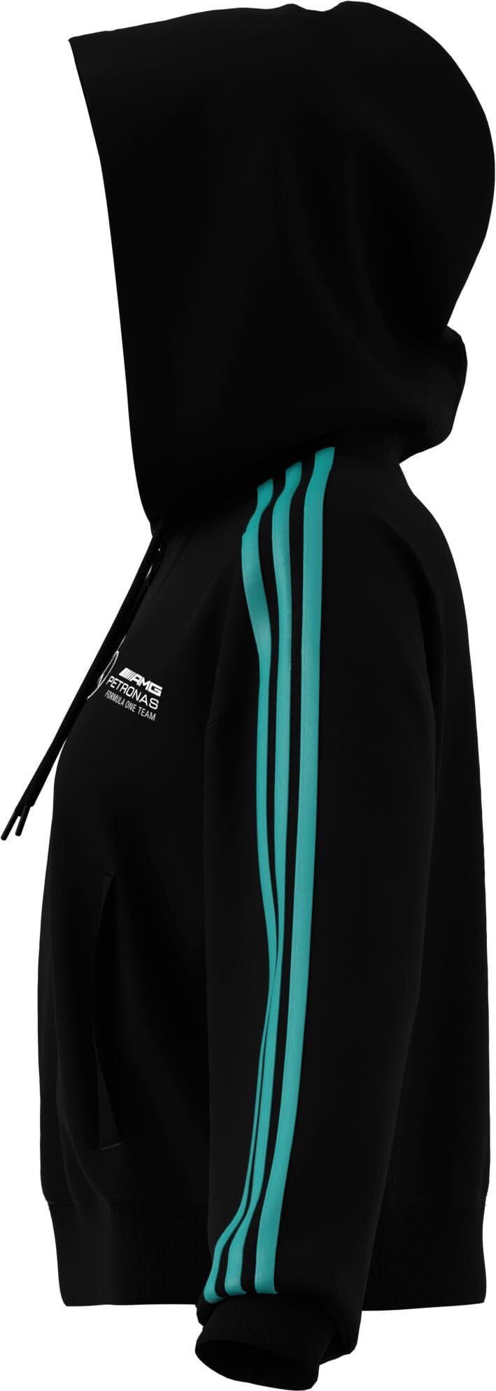 Mercedes - AMG Petronas Formula One Women's DNA Full-Zip Hoodie - Black Hoodies Mercedes AMG Petronas 