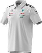Mercedes - AMG Petronas Formula One 2025 Men's Team Polo Shirt - White/Black Polos Mercedes AMG Petronas 