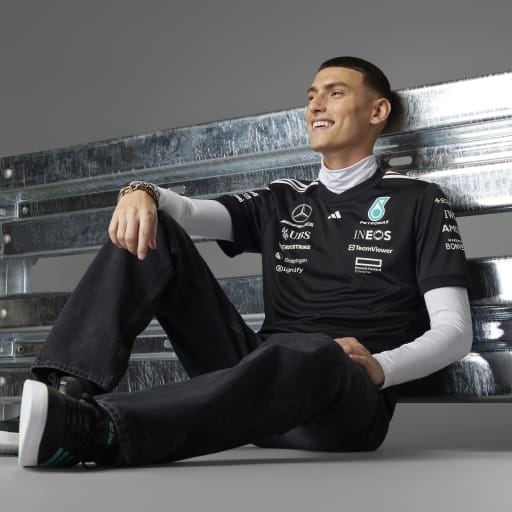 Mercedes - AMG Petronas Formula One 2025 Men's Team Driver Jersey - Black Polos Mercedes AMG Petronas 