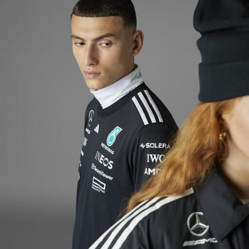Mercedes - AMG Petronas Formula One 2025 Men's Team Driver Jersey - Black Polos Mercedes AMG Petronas 