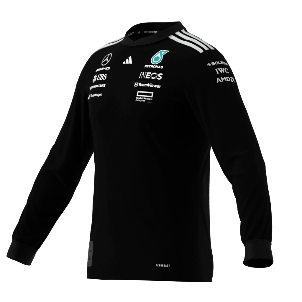 Mercedes AMG Petronas Formula 1 長袖カットソーM Mercedes - AMG Petronas Formula One 2025 Men's Team Long Sleeve