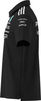 Mercedes - AMG Petronas Formula One 2025 Men's Team Polo Shirt - White/Black Polos Mercedes AMG Petronas 