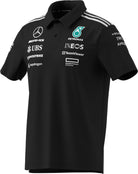 Mercedes - AMG Petronas Formula One 2025 Men's Team Polo Shirt - White/Black Polos Mercedes AMG Petronas 